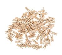 Mini pinces à linge en bois durables, large application, kit de bricolage, clips pour photos, décoration d'intérieur