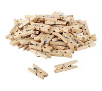 Mini Pinces à Linge en Bois Naturel, 3,5 cm, Lot de 48, pour Marque-Place et Décoration
