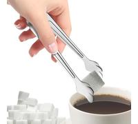 Mini pinces apéritif 11,5 cm - Pinces à glace multifonction en acier inoxydable 304 | Servir sucre bonbons glaçons citron guimauves biscuits buffet barbecue cuisine maison élégant pratique