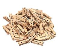 Mini pinces en bois naturel pour loisirs créatifs, photo en bois, petits pinces à ressort 25 mm