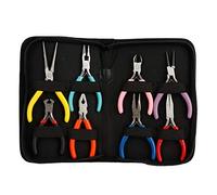 Mini pinces ensemble, 8pcs / set en acier mini pinces longues/rond/nez plat bijoux de fabrication de bijoux outil de transformation à long terme