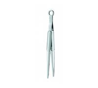 RÖSLE Pince à pâtisserie, pincette de cuisine pour dresser, décorer et garnir avec précision des mets, desserts et tartes, acier inoxydable 18/10, passe au lave-vaisselle, Silber