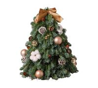 Mini Pine Tree - Christmas Decorations | 40x38x38cm Artificial Greenery with Metal Legs, Evergreen Decorated for Home, Seasonal Pines, Artistic Holiday Flair for Bedroom and Patio