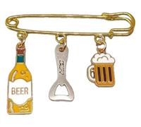 Mini pin's pour tasse à bière pour homme et femme, Klein, Métal non précieux