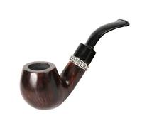 Mini Pipe À Tabac en Bruyère, 1899 Un Siècle D'héritage - Pipe À Fumer Classique Faite Main - Petite Et Portable Cadeau pour Grand-père, Mari, Ami, Collectionneur(Brown)