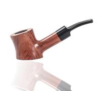 Mini Pipe À Tabac En Palissandre Pipe À Fumer Portable Faite À La Main Pipe A Fumer Tabac À Courbure Propre Et Circulante Cadeau de 9Mm Pour Père, Petit Ami, Mari(Clear)