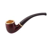 Mini Pipe À Tabac Pour Femme Pipe À Fumer Courbée En Résine Durable Vintage Pipe À Tabac Pour Femmes Pour Fumer Cadeaux Pipes Pour Débutants 10,7/4,21 Pouces(Brown)