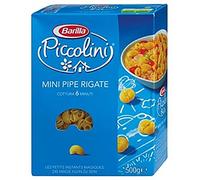 Barilla Piccolini - Mini Pipe Rigate à la semoule de blé dur cuisson rapide - 500 g - Lot de 6