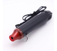 Mini pistolet à air chaud, 300 W, 22,5 cm, outil électrique à air chaud pour le bricolage, le séchage de peinture, le tamponnage et les petits travaux, noir/rouge