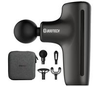 Mini pistolet de massage musculaire avec 4 têtes et 5 vitesses, soulagement de la douleur, relaxation, récupération musculaire, massage portable silencieux, jusqu'à 4 h d'utilisation, idéal comme