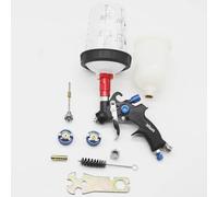 Mini pistolet de pulvérisation de peinture 1.0MM, Kit de buses 0.8MM, réservoir 400CC/250CC, pistolet de peinture à Air avec tasse de mélange de peinture et adaptateur two nozzle