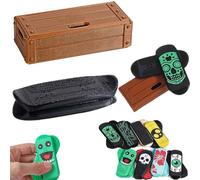 Mini-planche à doigts magnétique portable, jouet anti-stress de poche pour enfants et adultes. Idéale pour se détendre, améliorer sa concentration et réaliser des figures de finger skateboard (#7)