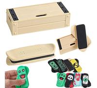 Mini-planche à doigts magnétique portable, jouet anti-stress de poche pour enfants et adultes. Idéale pour se détendre, améliorer sa concentration et réaliser des figures de finger skateboard (#1)