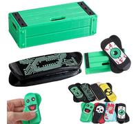 Mini-planche à doigts magnétique portable, jouet anti-stress de poche pour enfants et adultes. Idéale pour se détendre, améliorer sa concentration et réaliser des figures de finger skateboard (#3)