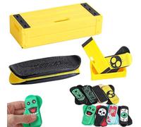 Mini-planche à doigts magnétique portable, jouet anti-stress de poche pour enfants et adultes. Idéale pour se détendre, améliorer sa concentration et réaliser des figures de finger skateboard (#2)