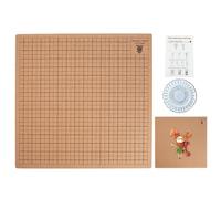 Mini planche à portable double face 20 x 20 cm - Réutilisable avec instructions pour tresser bracelet, tresse, perruque, nœud