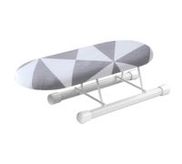 Mini planche à repasser : plateau de table portable avec pieds pliants, petite station de presse d'artisanat de | Housse lavable amovible, couvre-pieds sans glissement, cadre en acier
