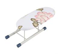 Mini planche à repasser pliable avec housse de protection décorative, mini planche à repasser pour traiter les poignets, cou, col 26,5 x 10,5 x 8,5 cm Pivoine