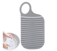 Mini planche de lavage - Outil de gommage pour lave-mains, taille 18,5 x 9,5 x 1 cm + spécifications techniques porbles pliables en plastique PE - pour le camping et la maison, linge à main, nettoya