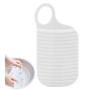 Mini planche de lavage - Outil de gommage pour lave-mains, taille 18,5 x 9,5 x 1 cm + spécifications techniques porbles pliables en plastique PE - pour le camping et la maison, linge à main, nettoya