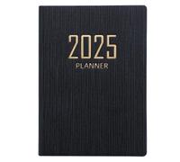 Mini planificateur 2025, livre de calendrier A7 de 120 pages, petit carnet d'écriture fluide avec couverture en PU, carnet poche portable pour papeterie, fournitures scolaires et bureau Mini pl