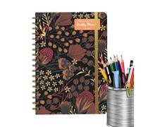 Mini planificateur hebdomadaire, carnet portable à spirales, suivi des habitudes avec planification, carnet ligné de poche pour la semaine, 5 cahiers d'exercices pour étude, journal de fitness pour la