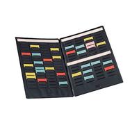 Mini Planning à fiches T portable- 2 volets, 8 colonnes de 17 fentes, indice 1,5 - Nobo
