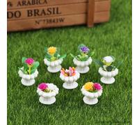 Mini Plante Verte 1:12, 4 Pièces/Lot, Pot De Décoration De Maison De Poupée, Modèle De Maison De Poupée, Fleurs En Pot, Jouet, Accessoires Pour La Maison