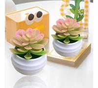 Mini plantes succulentes artificielles à l'aloe vera vert simple plantes artificielles pour la maison, le jardin, le bureau, la table en pot, décoration en pot, rose