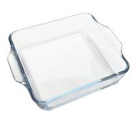 Mini plat de cuisson carré en verre borosilicate de 16,5 cm pour four, cocotte en verre borosilicate pour friteuse à air