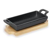 Mini plat de service en Bambou L 180 mm l 95 mm H 30 mm