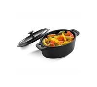 Mini Plat Ovale Bord Haut avec Couvercle en Fonte 12,5 x 9,3 cm - Pujadas - - Fonte0,25Non 125x93x75mm
