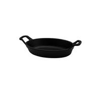 Mini plat ovale en fonte noir mat 15 cm Baumalu
