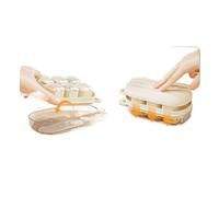 Mini plateau à glaçons avec couvercle et bac-6 cubes chacun, facile à enlever et à empiler, petits plateaux à glaçons pour mini réfrigérateur café et usage personnel