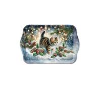 Mini plateau de Noël Chaton dans la neige