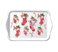 Mini Plateau de Noël Chaussettes Rouges de fête