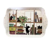 Mini Plateau en mélamine Chatons dans la bibliothèque 21 cm