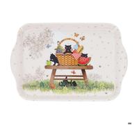 Mini plateau en mélamine pique nique de chatons 20 cm