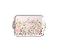 Mini plateau fleurs des prés roses 20,5 x 13,5 cm