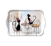 Mini plateau rectangulaire en mélamine chats parisiens