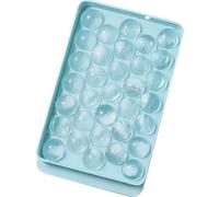 Mini plateau rond avec couvercle, petit cube congelé pour refroidir les cocktails, le whisky, le thé et le café (bleu)