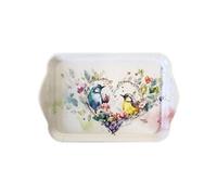 AMBIENTE Mini plateau rectangulaire oiseaux - 20.5 x 13.5 cm