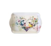 AMBIENTE Mini plateau rectangulaire oiseaux - 20.5 x 13.5 cm