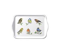 Ambiente Mini plateau vide-poche Oiseaux 20,5 x 13,5 cm Blanc