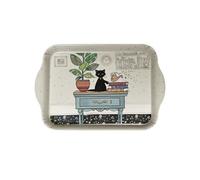 Mini plateau rectangulaire chaton sur le bureau