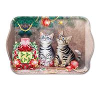 Mini Plateau Vide Poche rectangulaire Chatons Noël