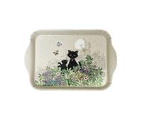 Mini plateau vide poche rectangulaire chats et papillons