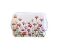 Mini plateau vide poche rectangulaire pâquerettes roses