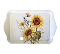 Mini plateau vide poche rectangulaire tournesols BLANC G