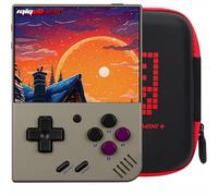 Mini Plus Console de jeu rétro avec étui portable, console de jeu portable avec batterie 3000 mAh écran IPS 3,5", compatible avec une grande variété de jeux classiques Prise en charge WiFi et RTC